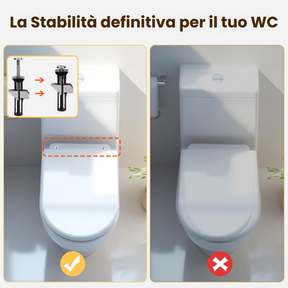 Kit di fissaggio rinforzato per la tavoletta del WC