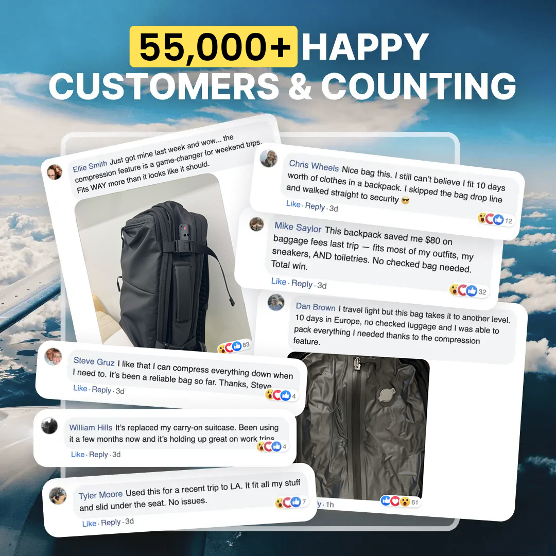 GRAVITYBAG® Auto-Vacuum Backpack 65L