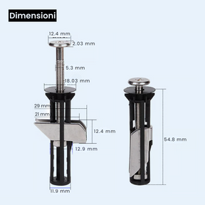 Kit di fissaggio rinforzato per la tavoletta del WC