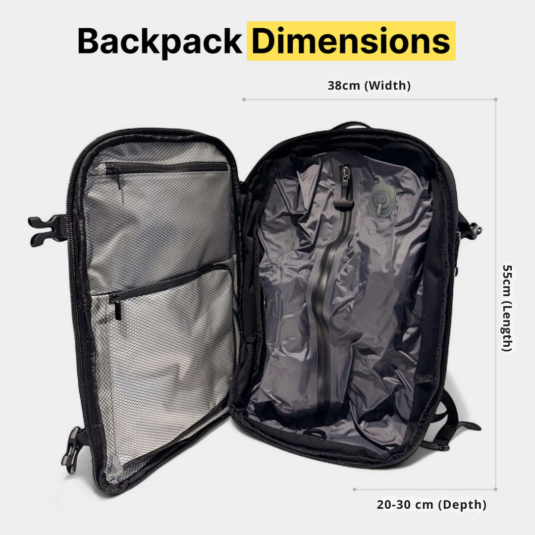 GRAVITYBAG® Auto-Vacuum Backpack 65L